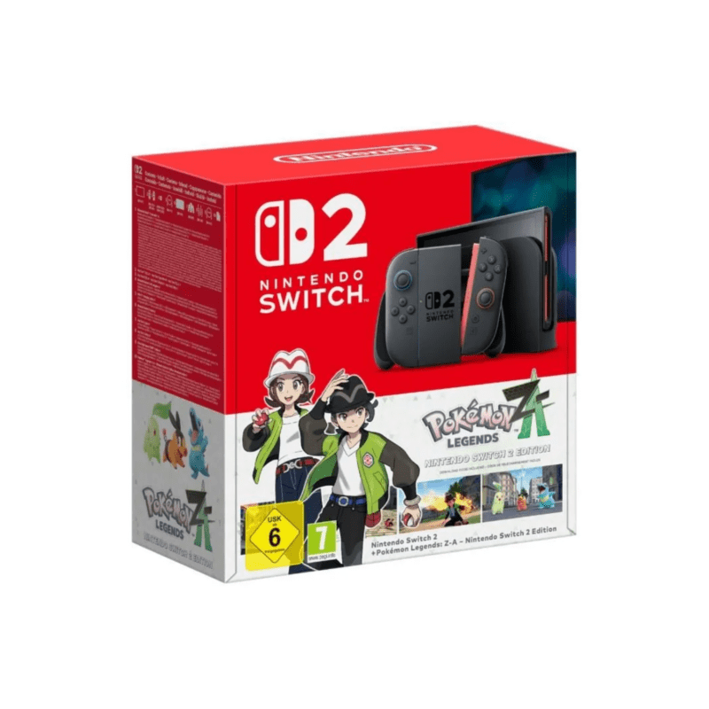 Console Nintendo Switch 2 • Bleu Clair & Rouge Clair + Légendes Pokémon: Z-A (Code)